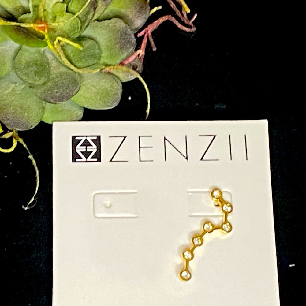 Star Gazing Earring - Gold/Clear | Trendy Earring